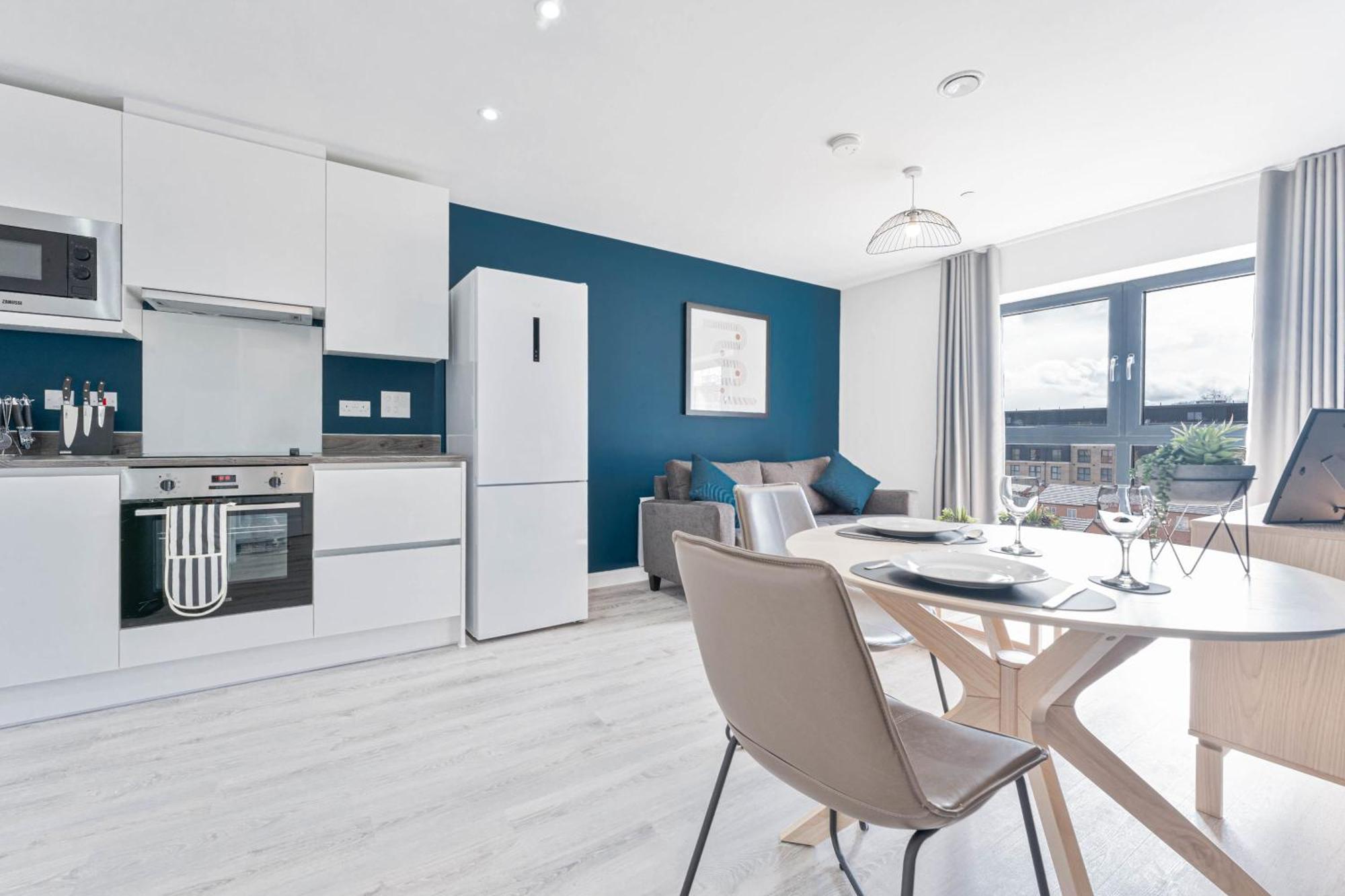 Stayzeni, Hardwick House Derby Bright 1 Bed Flat Dış mekan fotoğraf